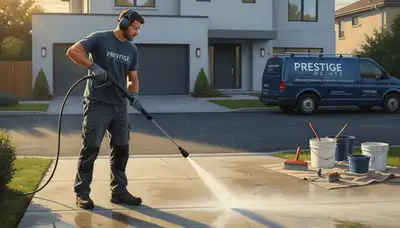 Concrete pressure cleaning in Royal Oak, MI removes salt stains and buildup from driveways and walkways