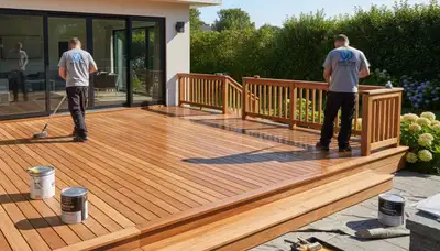 Deck painting service in Royal Oak, MI for weather-resistant wood deck protection