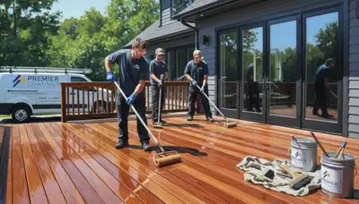 Royal Oak, MI deck sealing service protecting wood from moisture, UV, and freeze-thaw damage