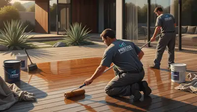 Royal Oak, MI deck sealing service protecting wood from moisture, UV, and freeze-thaw weather
