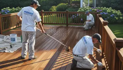 Deck staining service in Royal Oak, MI to protect and enhance a wood deck