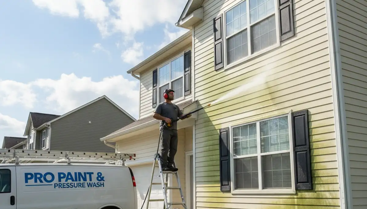 Vinyl siding pressure cleaning service in Royal Oak, MI for clean, curb-appeal boosting exteriors